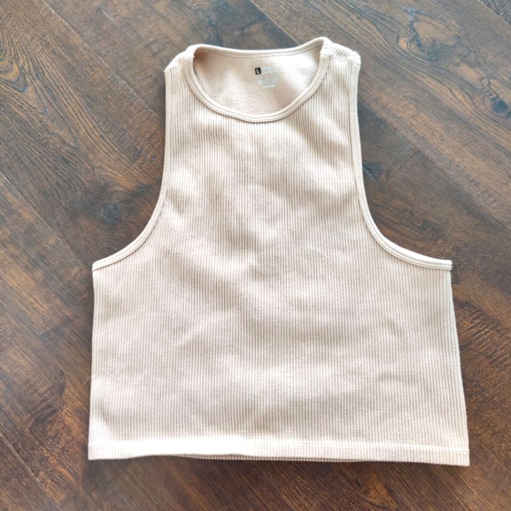Long Ribbed Sports Bra